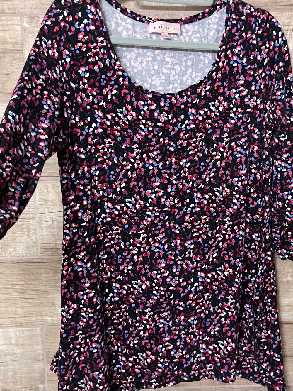 Philosophy Swing Top with Colorful Floral Dots
